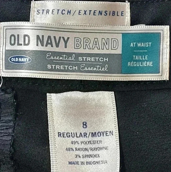 Old Navy Black Wide Leg Pants Size 8 - Picture 8 of 9